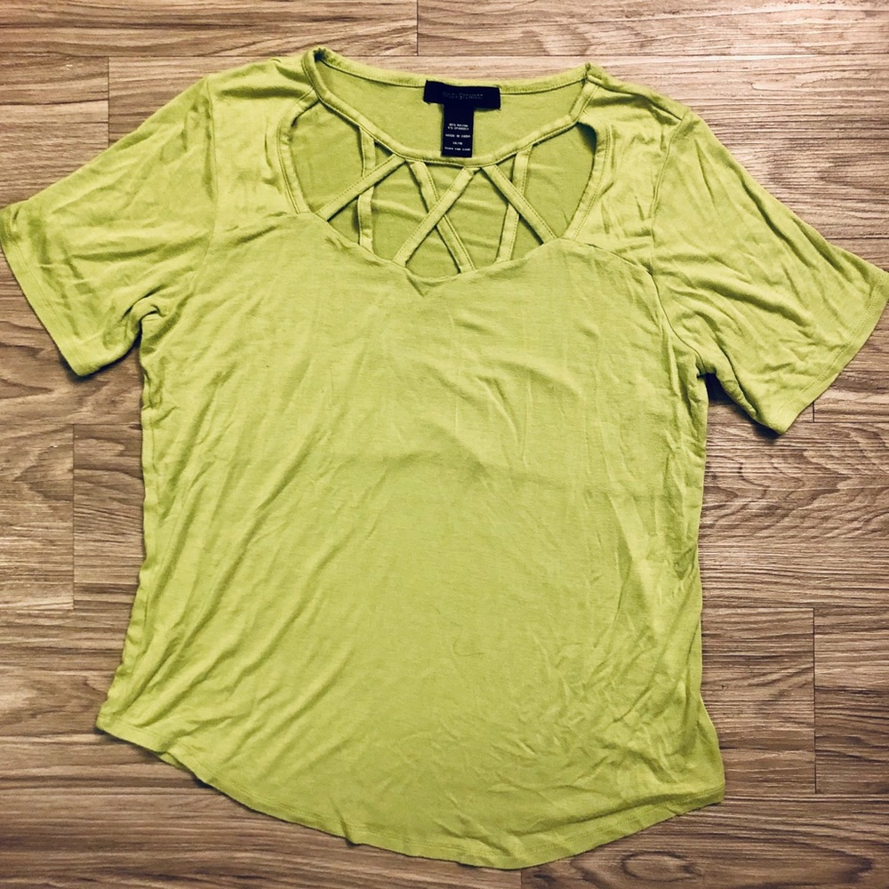 Ashley Stewart Lime Green Top